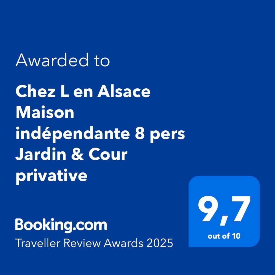 Chez L En Alsace Maison Independante 8 Pers Jardin & Cour Privative Griesheim-près-Molsheim Εξωτερικό φωτογραφία